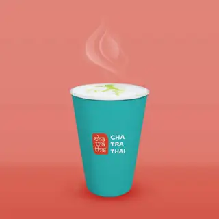 Hình ảnh Latte Thái xanh nóng - hot Thai green latte