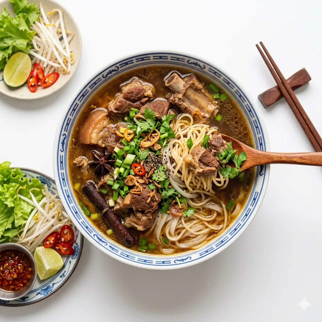 Hủ tiếu mì gói(xương) - 65.000 ₫ tại Hủ Tiếu Thảo Lê - Huỳnh Tấn Phát