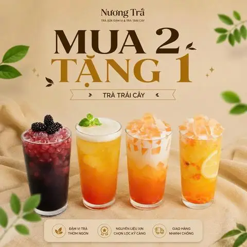 Hình ảnh Nương - Trà Sữa Đậm Vị & Trà Trái Cây - Đại Lộ Thăng Long