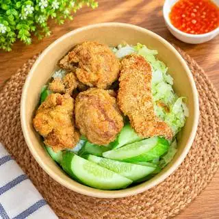 Hình ảnh Combo tiết kiệm cơm gà - trà