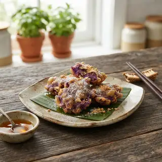 Hình ảnh Khoai mỡ chiên - phần nhỏ