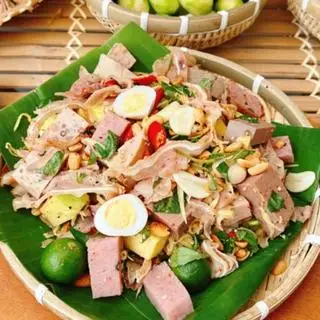 Hình ảnh Tré trộn thập cẩm - phần nhỏ - kèm bánh phồng tôm