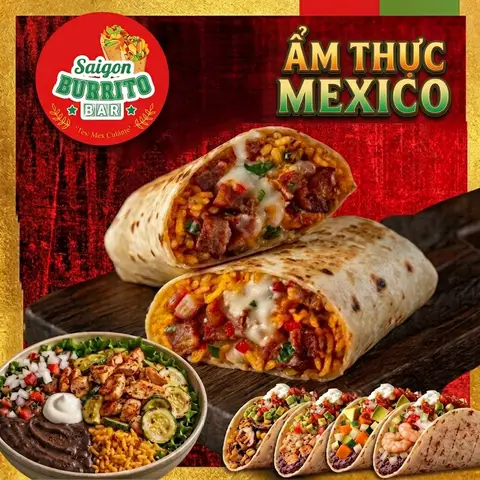 SAIGON BURRITO BAR - Ẩm Thực Mexico - Lê Văn Sỹ - Ẩm thực quốc tế gần bạn