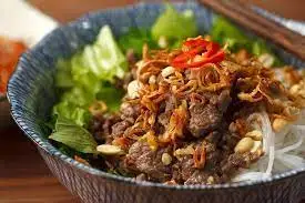 Hình ảnh Bún trộn giò - chả cá - bò - đậu