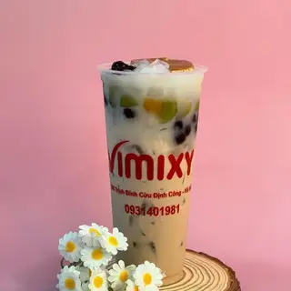 Hình ảnh Trà sữa caramen full topping