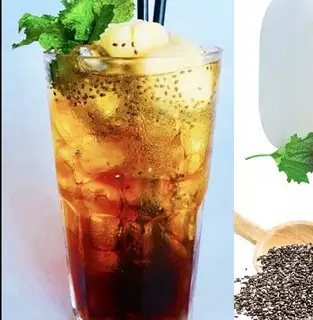 Hình ảnh Trà bí đao hạt chiaí ly nhỏ