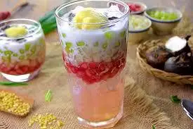 Sương sa sương sáo hạt lựu - 20.000 ₫ tại Chè 3 Màu - Liên Khu 5-6