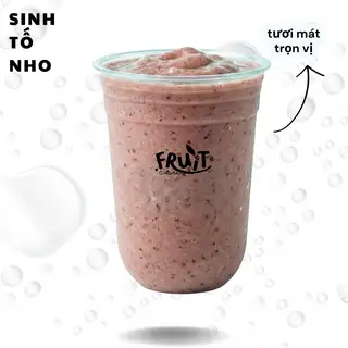 Sinh Tố Nho - 59.000 ₫ tại Fruit Crush - Trái Cây Tươi & Ăn Vặt - Nguyễn Trung Ngạn