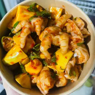 Chân gà - gân bò - sứa biển - mề gà sốt Thái - 70.000 ₫ tại Chân Gà Sốt Thái - Hiệp Bình