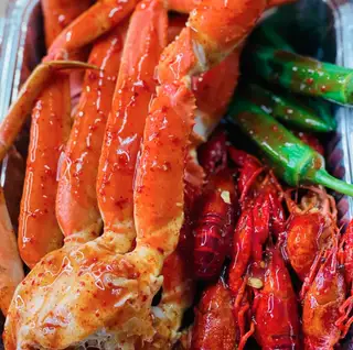 Hình ảnh Set chân cua tuyết mix tôm đất