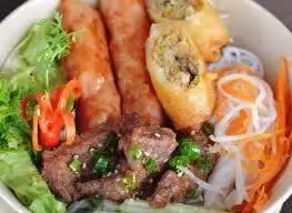Bún thịt nướng chả giò nem nướng - 50.000 ₫ tại Bún Thịt Nướng & Cơm Tấm Kkfood - Cao Thắng