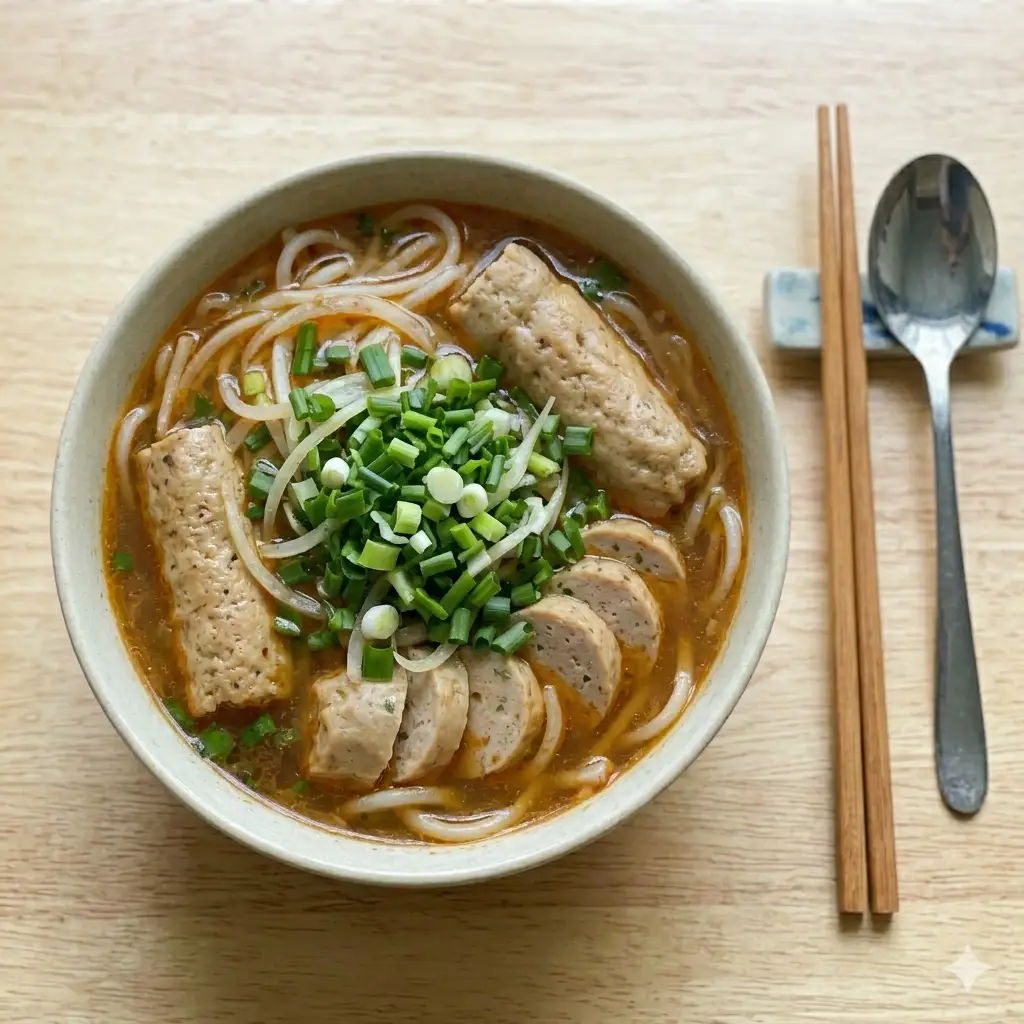 Bún bò gân nạm chả - 71.000 ₫ tại Bún Bò Huế Chú Khải Péo - Âu Cơ