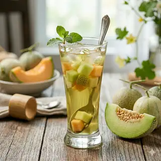 Trà dưa lưới - 35.000 ₫ tại TRẠM TRÀ - Trà Nhiệt Đới, Trà Mãng Cầu & Trà Nhãn Atiso - Tạ Quang Bửu