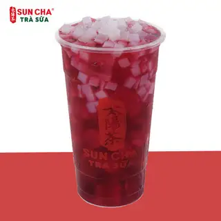 Trà Trái Cây Lựu Đỏ Thạch Dừa 500ml - 33.000 ₫ tại Trà Sữa Suncha - 62 Hiệp Bình