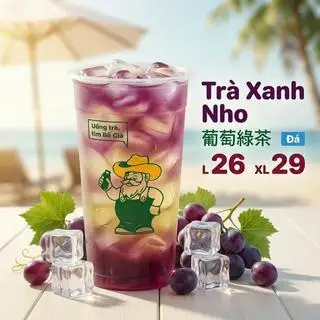 Trà xanh nho - 34.000 ₫ tại Hồng Trà Bố Già 007 - Phạm Thế Hiển
