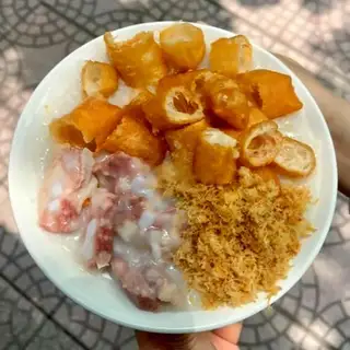 Hình ảnh Cháo sườn sụn ruốc có quẩy