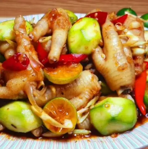 Chân Gà Rút Xương Sốt Thái & Tré Trộn Ngọc Loan - Đỗ Xuân Hợp - Ăn vặt gần bạn