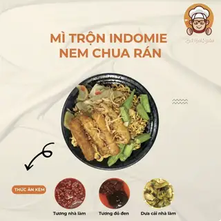 Hình ảnh Mì trộn Indomie nem chua rán