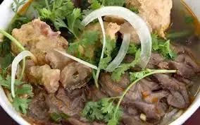 Bún bò gân chả - 50.000 ₫ tại Bún Bò Huế Hương Loan - Bánh Bao & Bánh Giò - Đường Số 3