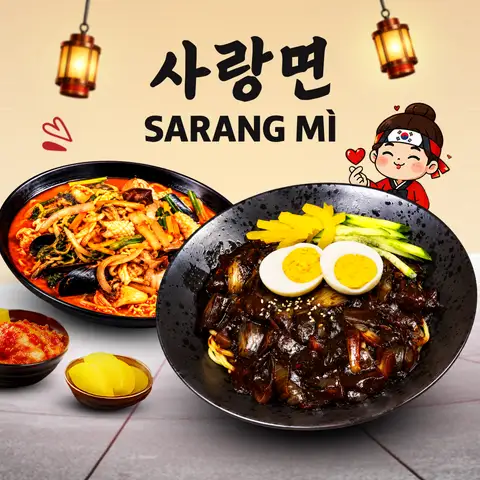 Mì Cay, Mì Tương Đen & Mì Lạnh Hàn Quốc - Sarang Mì - Khánh Hội - Ẩm thực quốc tế gần bạn