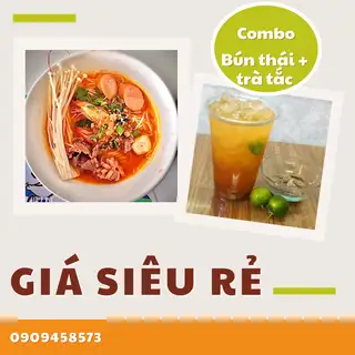 Combo Bún Thái + Trà Tắc - 82.000 ₫ tại Bếp Nhà Su - Bún Thái, Mì Xào & Ăn Vặt - Đường 25A