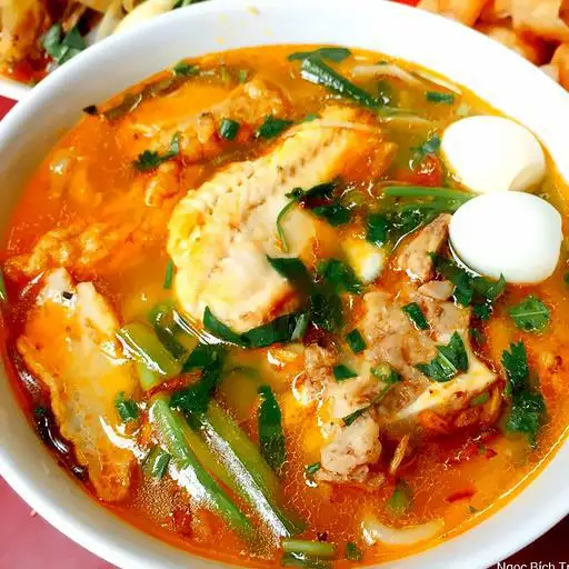 Bánh canh cá lóc đầy đủ - 45.000 ₫ tại O Thanh - Bánh Canh Cá Lóc - Nguyễn Đình Chiểu