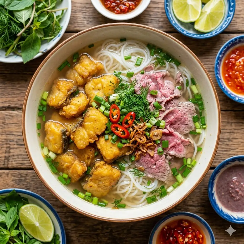 Hình ảnh Bún cá bò giò