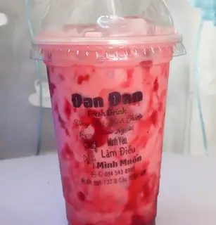 Hình ảnh Trà sữa phúc bồn tử topping trân châu trắng