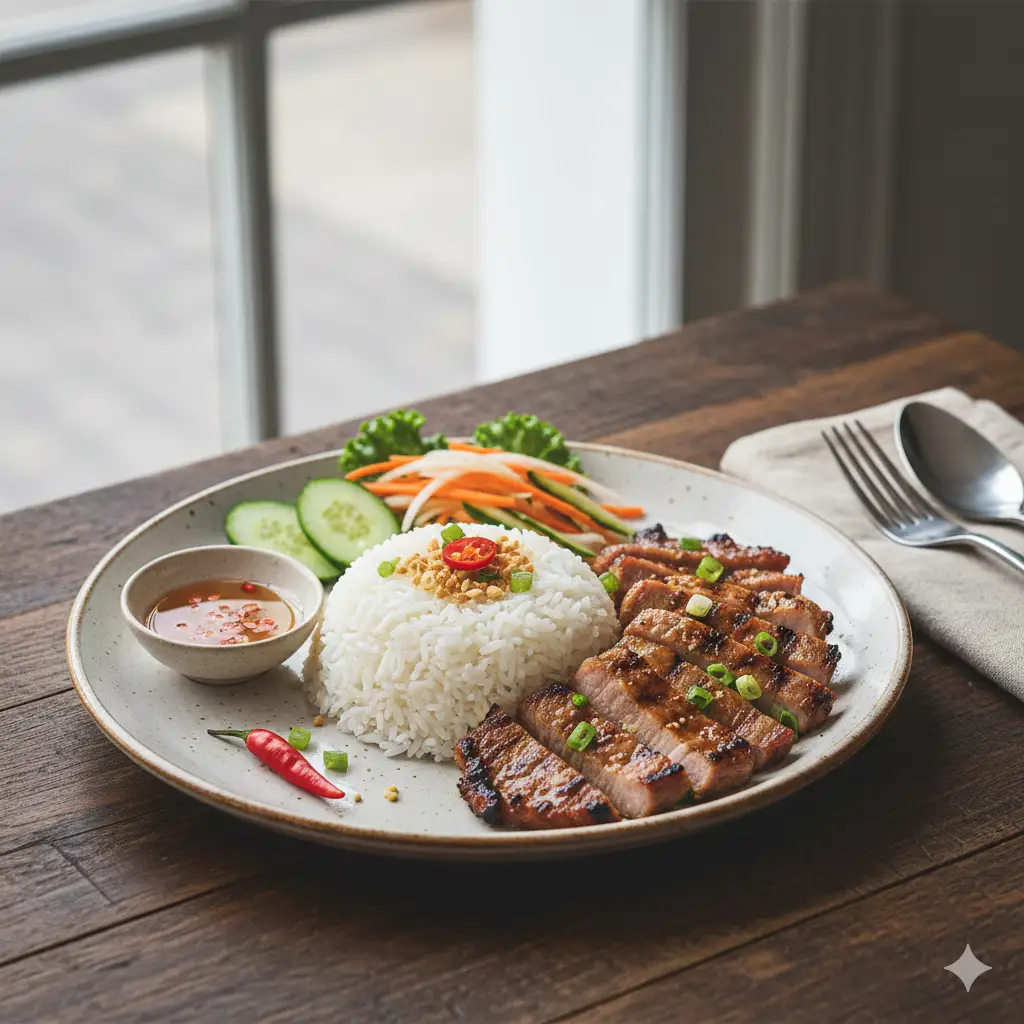 Cơm thịt nướng - 55.000 ₫ tại Bún Thịt Nướng Ngọc Lan - Đường Số 30