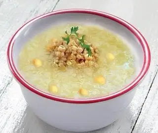 Cháo sườn non hầm bắp hạt sen - 20.000 ₫ tại Cháo Dinh Dưỡng Baby Sài Gòn & Nui - Phan Văn Đối