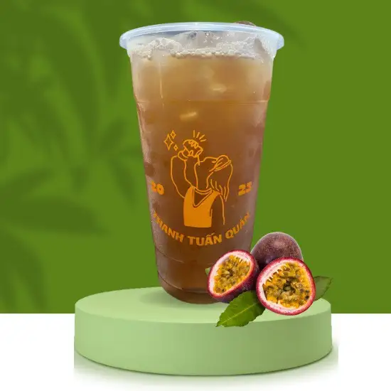 Hồng trà chanh dây - 18.000 ₫ tại Thanh Tuấn Quán - Trà Sữa Truyền Thống & Bánh Tráng Trộn - Phan Văn Trị