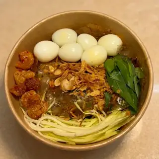 Bánh tráng lòng đào tỏi phi/hành phi/bơ tỏi... - trứng cút - 32.000 ₫ tại Bánh Tráng Lòng Đào Tóp Mỡ - Bánh Tráng Nè - Chiến Thắng