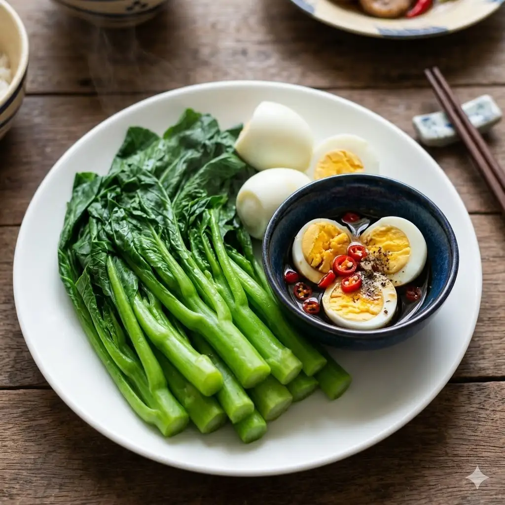 Hình ảnh Ngồng cải chấm trứng