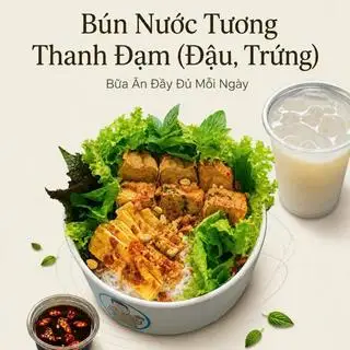 Bún Thanh Đạm Đậu Trứng - Tặng 1 nước và trái cây - 33.750 ₫ tại Chú Béo Food - Bún Nước Tương & Bánh Hỏi Heo Quay - Chung Cư Mỹ Phước