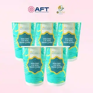 Combo 5 Ly Trà Oolong Lài Sữa Trân Châu LOTUSDeli - ly 400ml - 225.000 ₫ tại Trà Sữa Vietnam Airlines - AFT - Phan Văn Trường