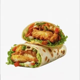 Tacos gà chiên giòn sốt bơ tỏi - 50.000 ₫ tại Tacos & Lạp Xưởng Nướng Đá 76 - Đường 48