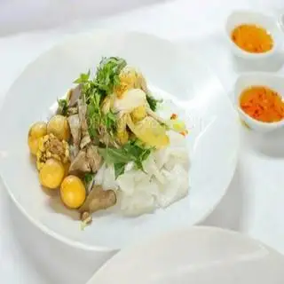 Hình ảnh Bánh ướt lòng gà và trứng non