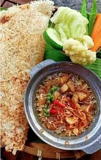 Cơm cháy phần đẩy đủ chả bông - 80.000 ₫ tại Cơm Cháy Kho Quẹt Ông Trùm - Lê Đức Thọ