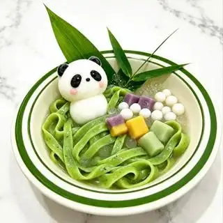 Hình ảnh Sợi lá dứa gấu trúc / 熊猫斑斓河粉