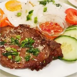 Cơm sườn nướng - trứng - canh - 68.000 ₫ tại Cơm Tấm & Bún Thịt Nướng Anh Ba Vỹ - An Phú Đông 09
