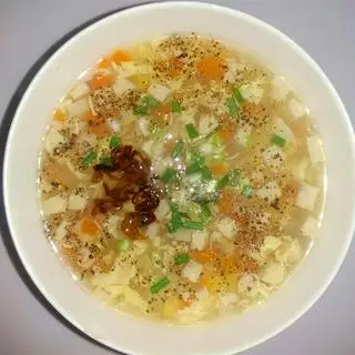 Hình ảnh Súp gà trứng ngô mini