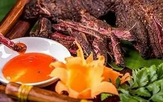 Hình ảnh Thịt trâu gác bếp