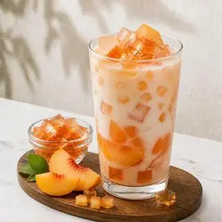 Hình ảnh Trà thạch đào - Peach tea with jelly