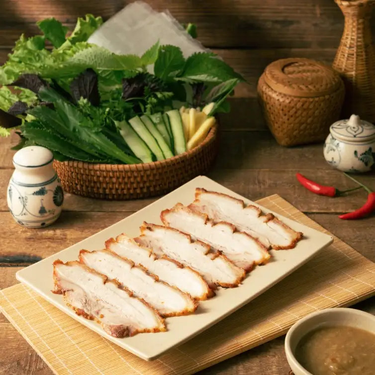 Hình ảnh Set bánh tráng heo quay