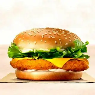 Hình ảnh Burger Gà Giòn Trứng Phô Mai 
