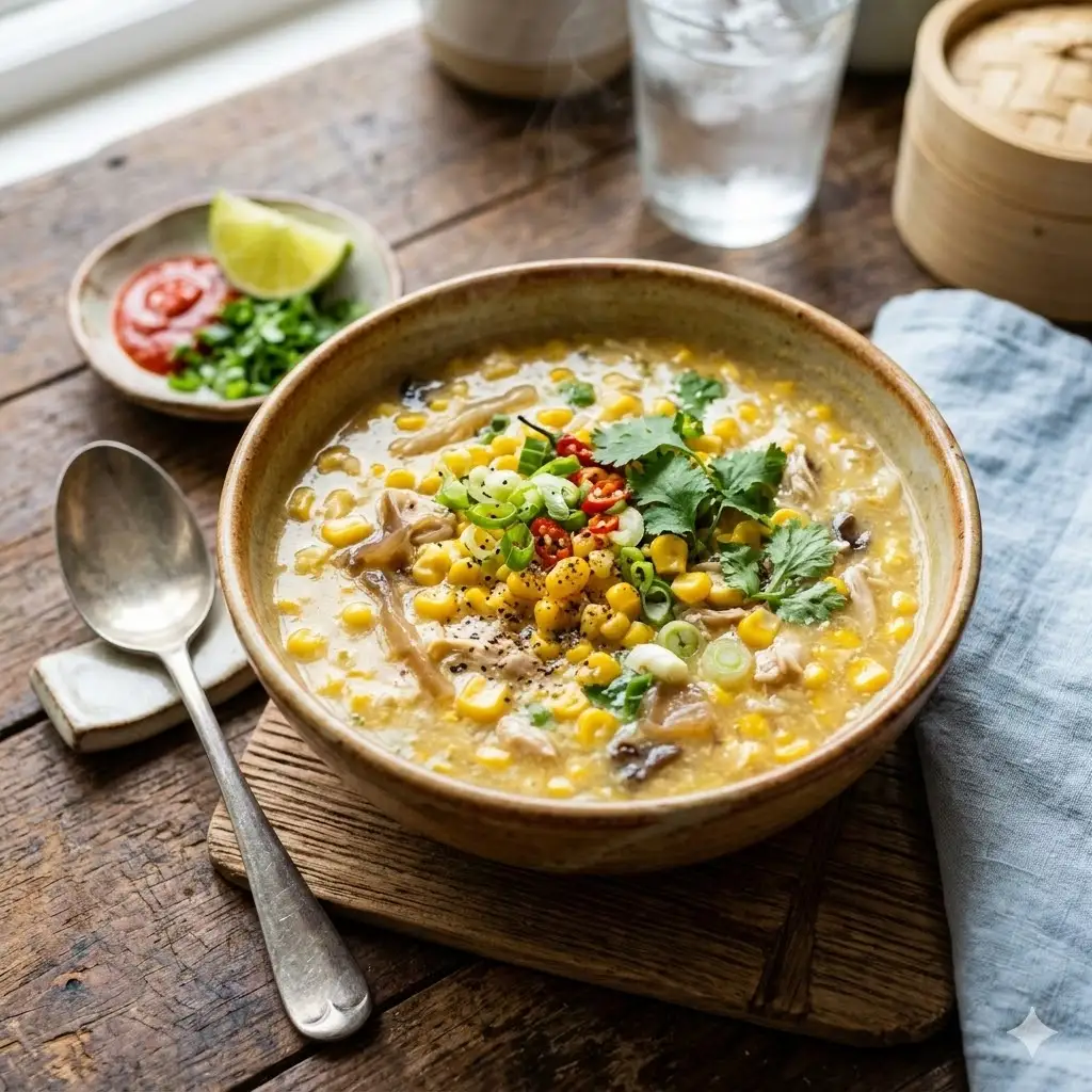 Hình ảnh Soup hoa cúc ngậm sương - chay