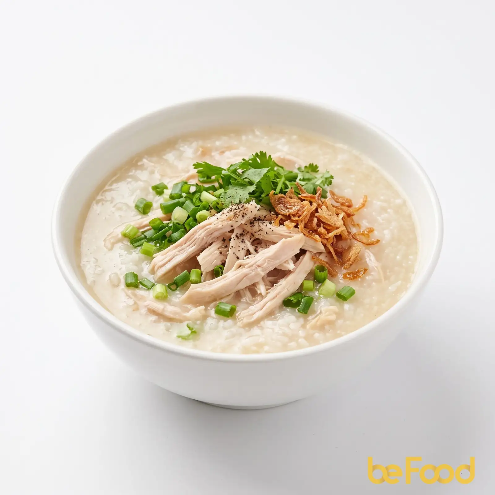 Hình ảnh Cháo gà lườn xé