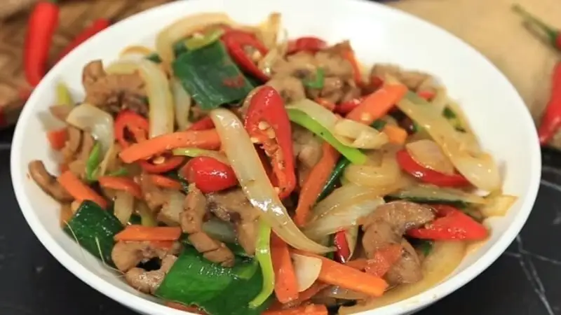 Hình ảnh Cơm cật xào sate