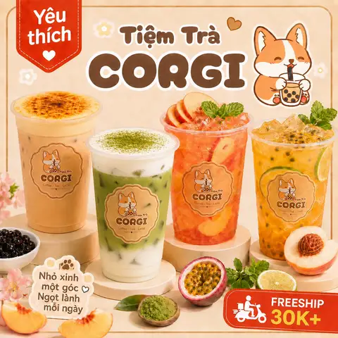 Tiệm Trà CORGI - Tea & Latte - Bùi Đình Tuý - Cà Phê/Trà gần bạn