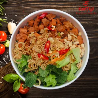 Hình ảnh Bún trộn thịt xá xíu